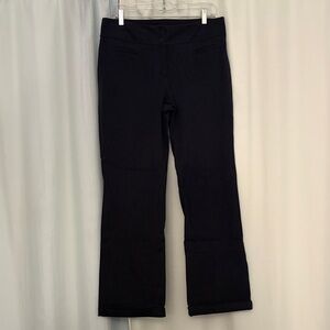 LOFT Women’s Navy Blue Julie bootcut classic pants, size 6